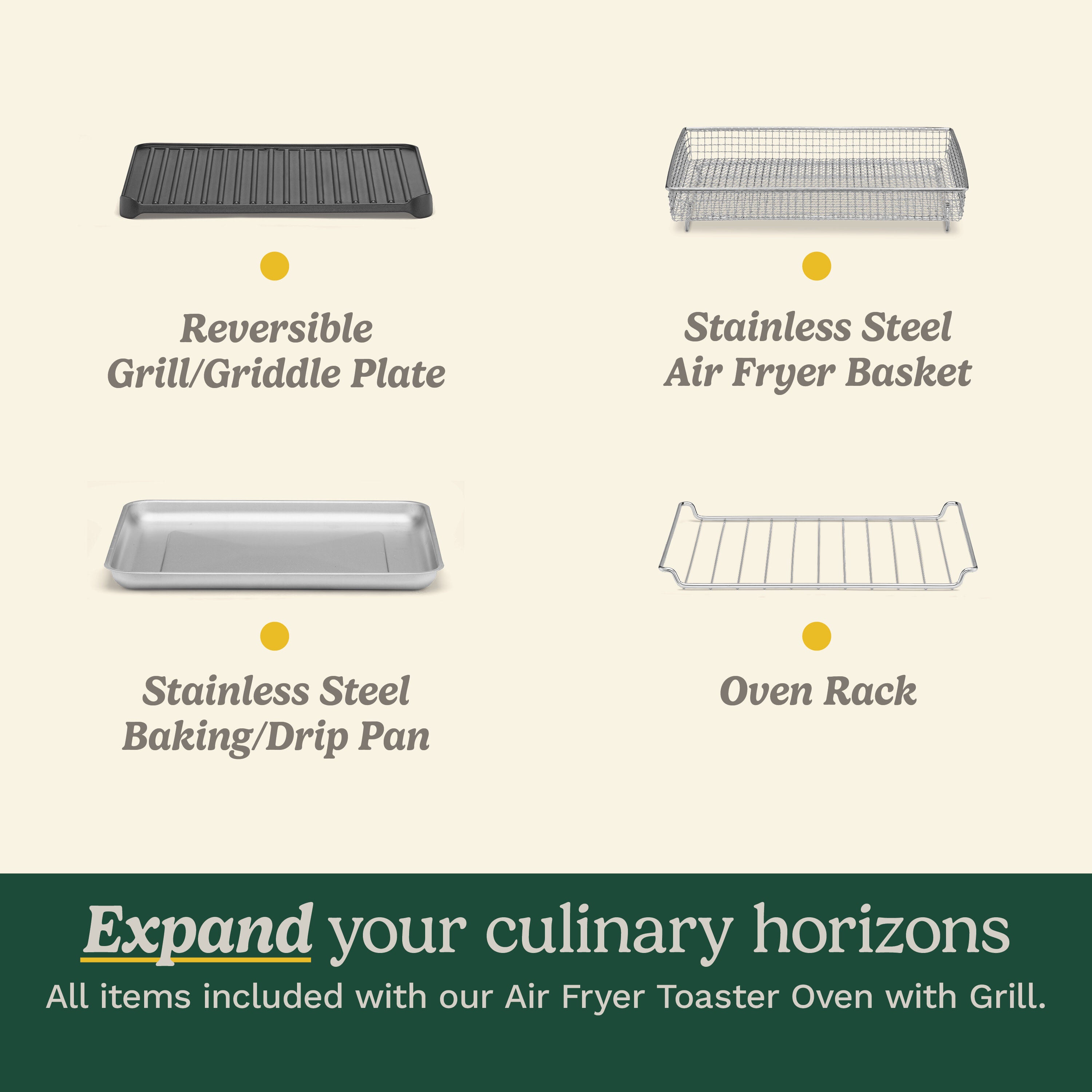 Cuisinort Air Fryer Toaster Oven with Grill