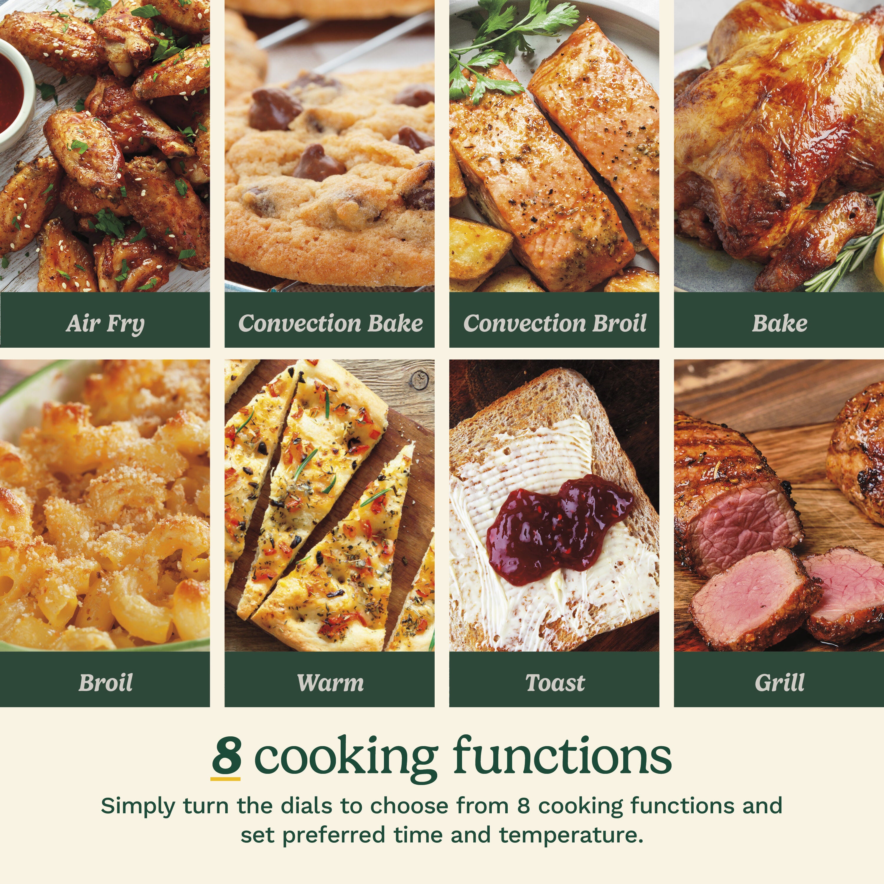 Cuisinort Air Fryer Toaster Oven with Grill